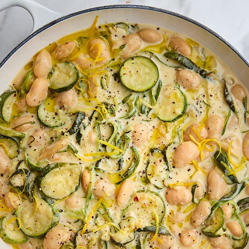 Creamy Courgette & Butterbean Stew