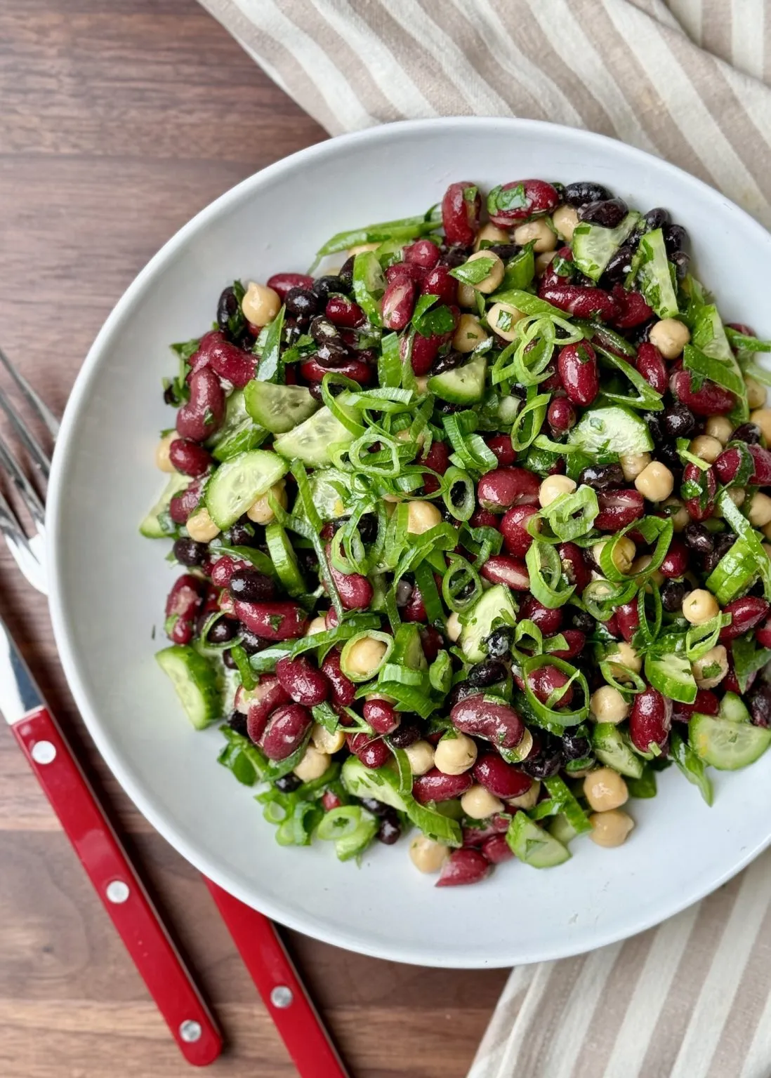 KIDNEY BEAN, CUCUMBER & FETA SALAD