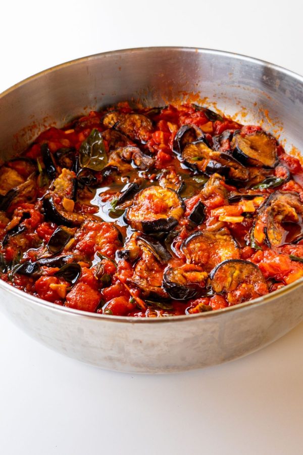 SLOW COOKED AUBERGINE w/ Pomegranate Molasses (VEGAN)
