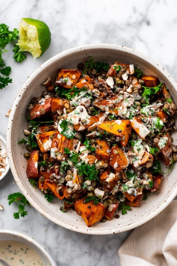 SWEET POTATO LENTIL BOWL