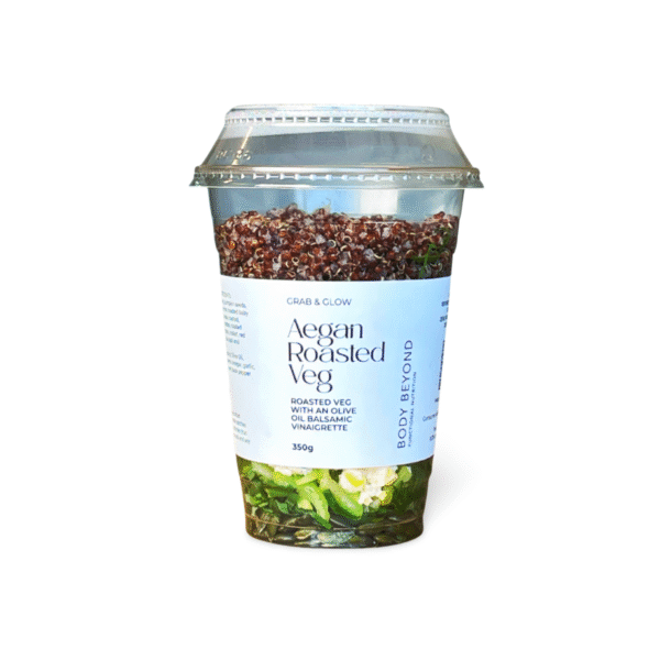 GRAB & GLOW - AEGEAN ROASTED VEG SALAD with feta