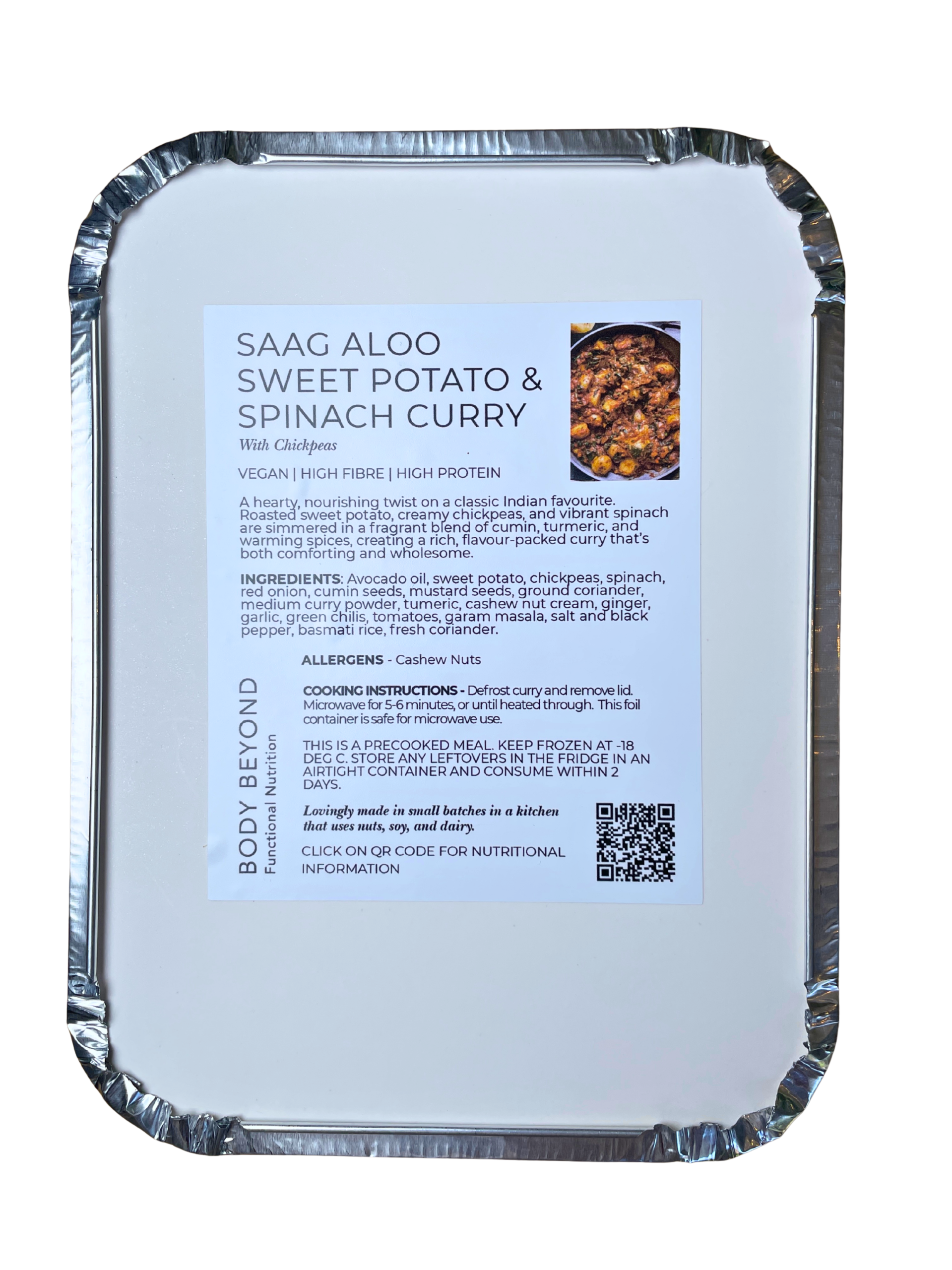 SAAG ALOO SWEET POTATO & SPINACH CURRY - VEGAN - Image 2