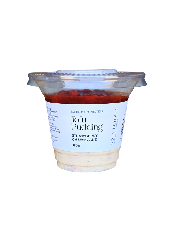 HIGH PROTEIN TOFU PUDDING - STRAWBERRY- VEGAN