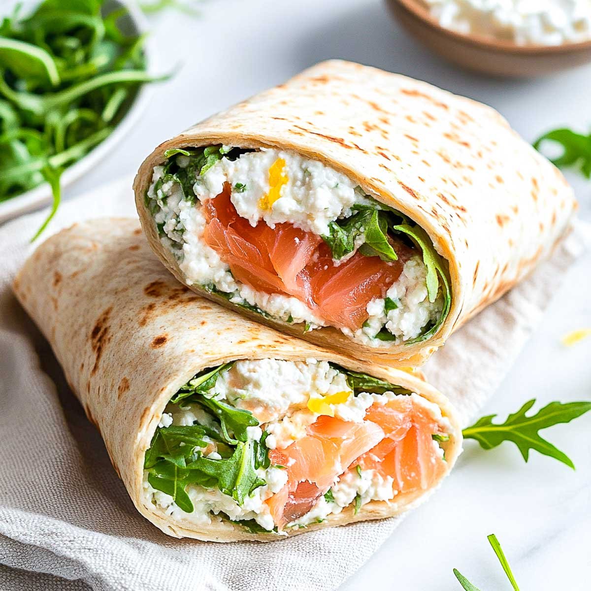 SMOKED SALMON COTTAGE WRAP - GLUTEN FREE